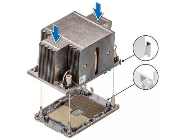  Heatsink Dell PowerEdge R450/R650/R650xs/R750 (Standard) + 2 Fans (384-BCZS)